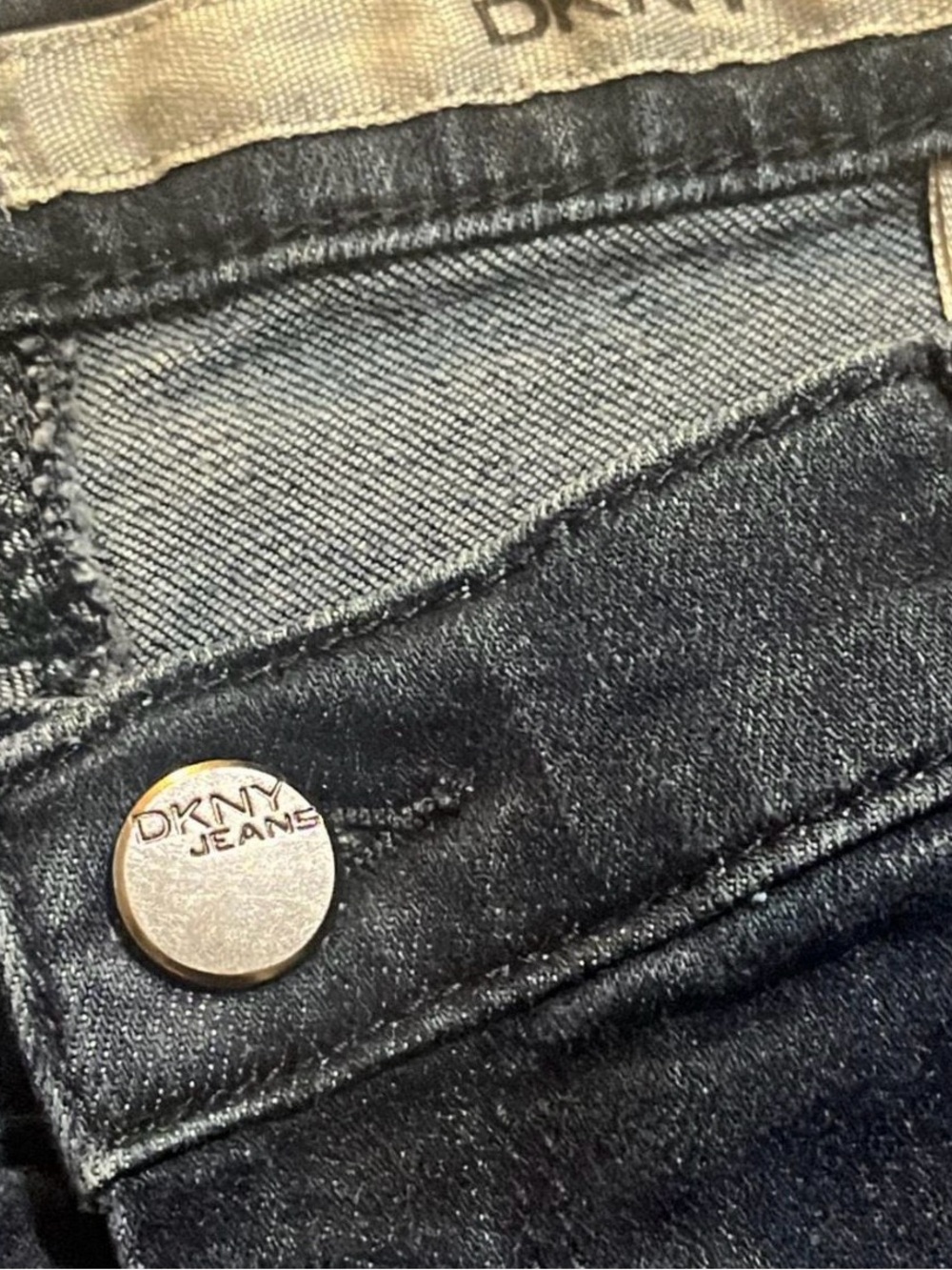 DKNY Dark Indigo Straight Leg Jeans 10x32 - Picture 5 of 8
